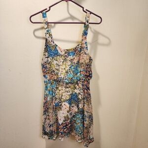 Lucca Couture Flare Floral mini dress size M